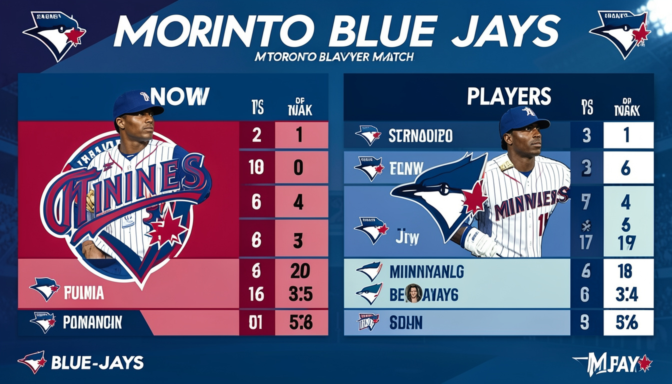 Minnesota Twins vs Toronto Blue Jays Match Player Stats